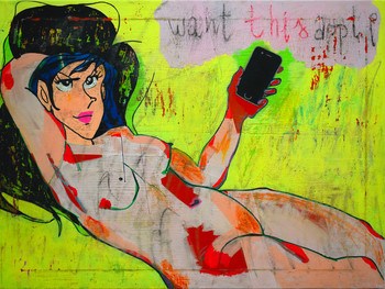 Woman with Apple von Francesco Polazzi