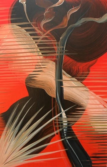  Elements Series - Fire II by Genevieve Leavold