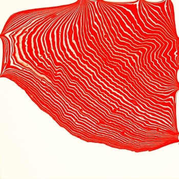 Tipping Point (Titanium White / Cadmium Red Medium) #1 par Bryan Lavelle