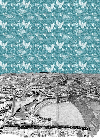 Sideways Glance At Bath Crescent  by Clare Halifax