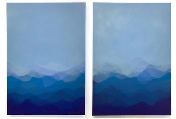 Mountains Diptych von Matt Jukes