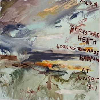 Towards Harrow at Sunset 1821 by Philip Maltman