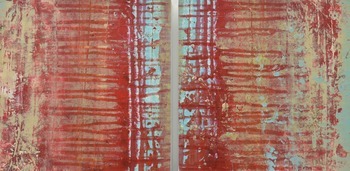 Geohorizon 123 (Diptych) by Lisa Carney