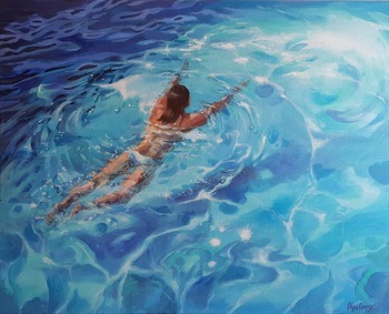 The Blue Lagoon   by Olga Lomax