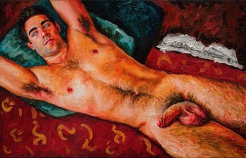 Red Nude (Study) par Oleksandr Balbyshev