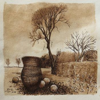 Beaker vessel in a field by Simon M Smith