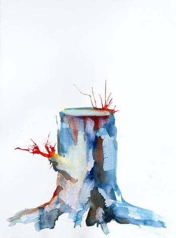 Red Shoots by Monica Perez Vega