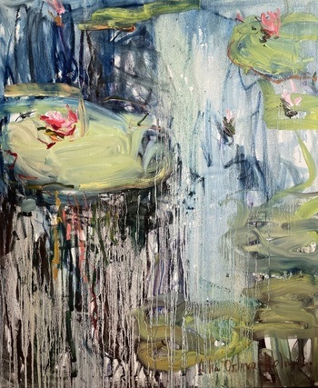 Nympheas. Reflections. par Lilia Orlova-Holmes