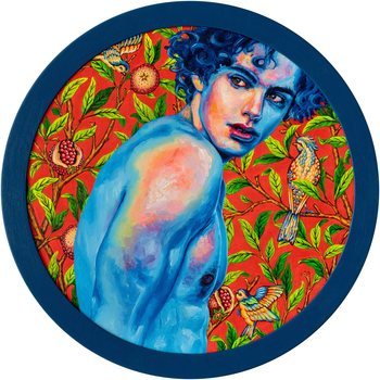 Blue Skin on Red par Oleksandr Balbyshev
