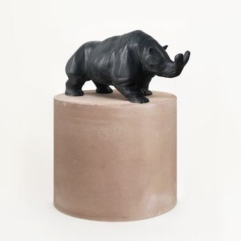 Megacerops, Obsidian Black  by Joshua Daniels