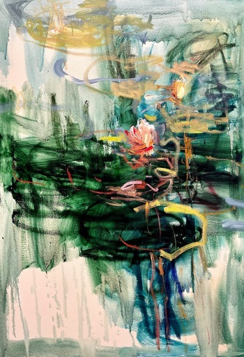 Lily pond. by Lilia Orlova-Holmes