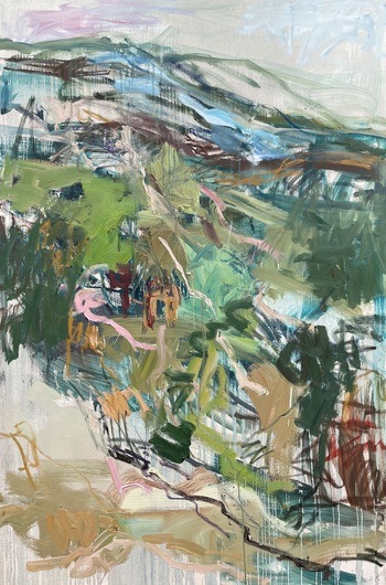 Green mountain  by Lilia Orlova-Holmes