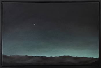 Martian Twilight Earth & Moon von Mark Castle