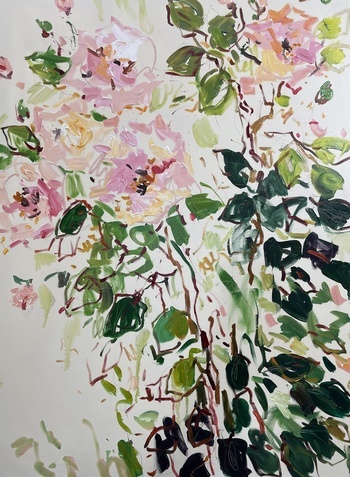 Morning roses. by Lilia Orlova-Holmes