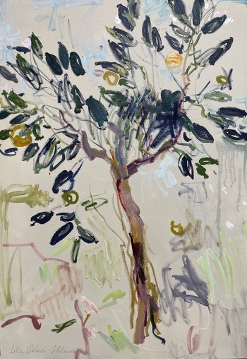 An orange tree  by Lilia Orlova-Holmes