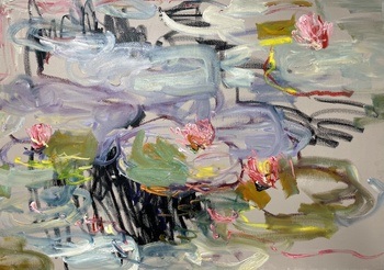 Water lilies  by Lilia Orlova-Holmes