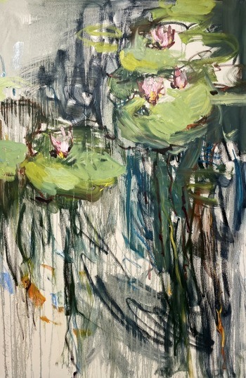 The water-lily pond. Reflections  by Lilia Orlova-Holmes