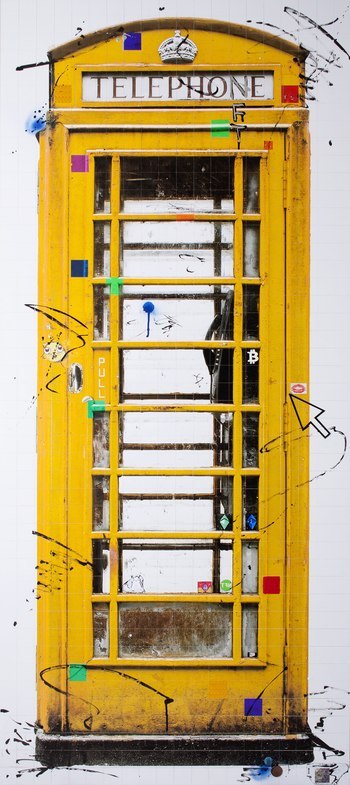 Soon to be Removed - Yellow - NFT  par Piers Bourke
