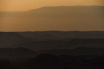 Sunrise over Ramon crater #2 by Tal Paz-Fridman