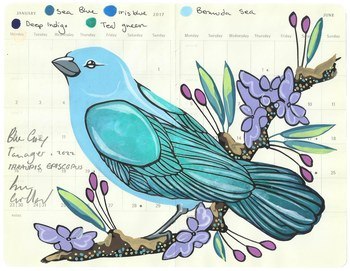 Blue Grey Tanager by Fran Giffard
