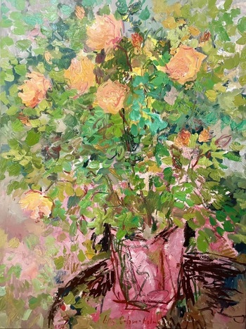 Pink morning  by Lilia Orlova-Holmes