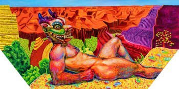 "Dragon at the Grand Canyon" par Oleksandr Balbyshev