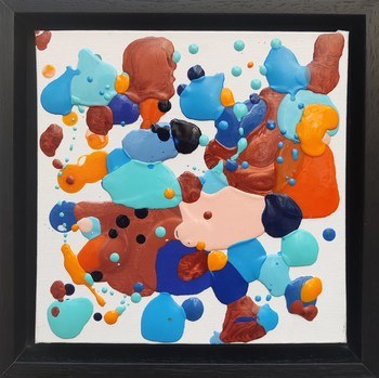 Mini Floor Painting 002 by Sarah Emily Porter