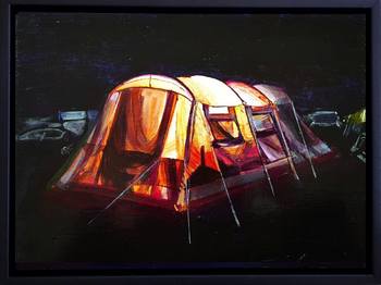 Night Tent - Orange by Sue Blandford