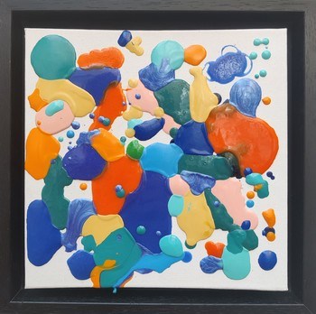 Mini Floor Painting 001 by Sarah Emily Porter