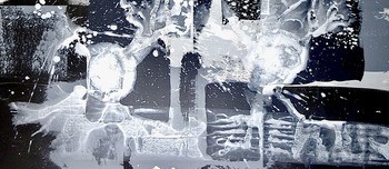 Abstract no. 2020 -1 black and white von Anita Kaufmann