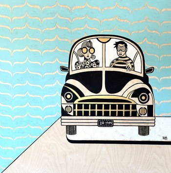 On the road by Diana Rosa