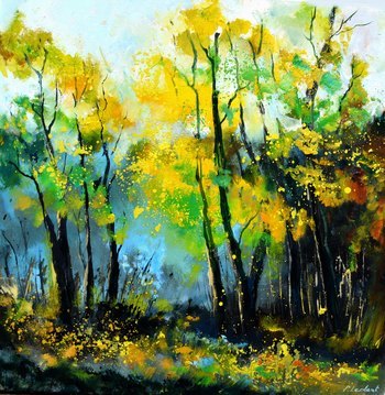 Sunlight in the wood von Pol Ledent
