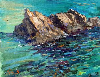 Le rocher à Villefranche by STAS (Stanislav Dyshlov)