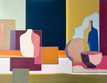 Nature morte en rose von Marie-Astrid Grivet