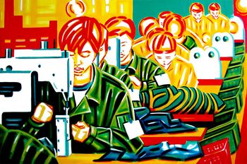 Don't smile people working par Elizabeth Roman