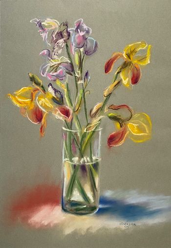 Bouquet d'iris de Giverny by Michel Cribelier