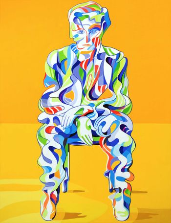 Portrait d'homme assis von Guillaume Rist