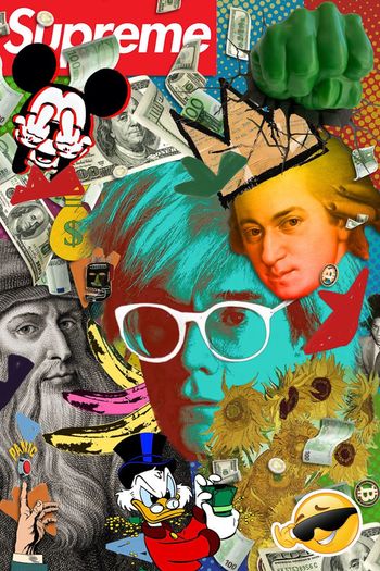 Supreme money collage by HOLLY WATT