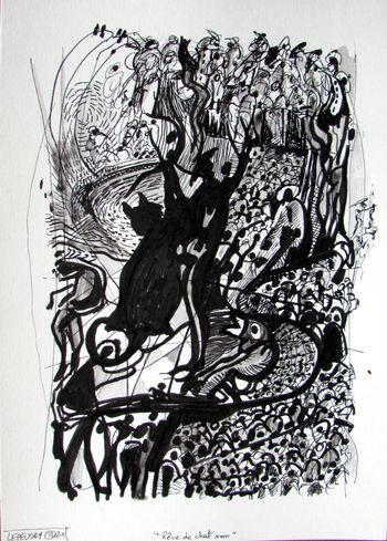 Rêve de chat noir by Thibault Lepeudry