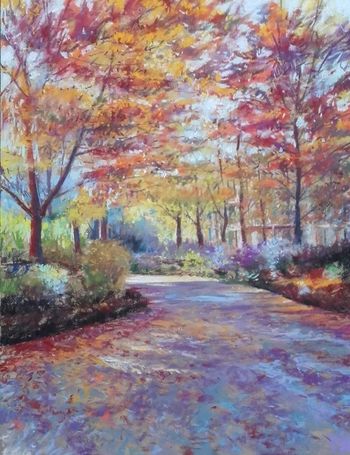 Jardin coloré par l'automne by Alain Voinot