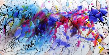 Blue big bang - Collection "Dripping" par Thierry Virton