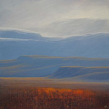 Tempête de neige sur la montagne von Yves Ogier