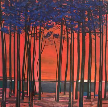 La dune, crépuscule by Pierre Carret