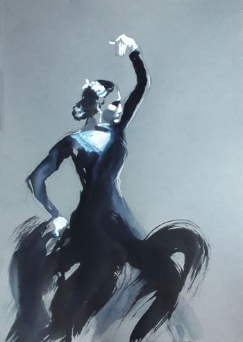Danseuse de flamenco 1 by Emmanuelle Priss