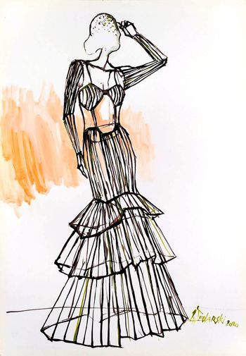 Portrait d'une robe 3 by Jivko Sedlarski