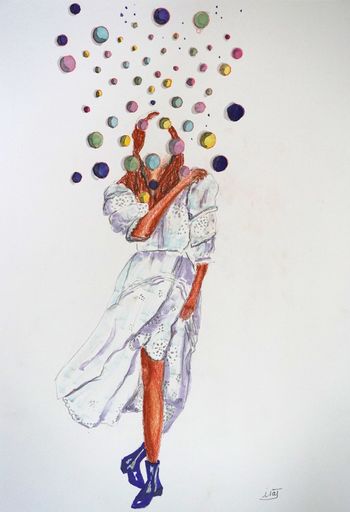 Bubbles aux bottes foncées von Isabelle Joubert