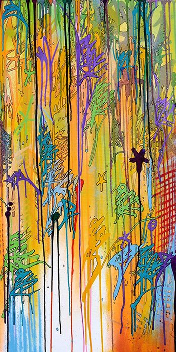 Complex-city n° 14 - Yellow flow by Papa Mesk