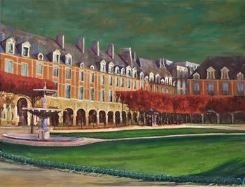 L'automne place des vosges by Malcolm Macdonald
