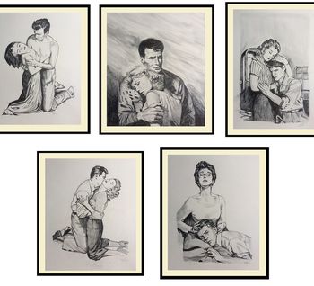 Love "cinq dessins de couples" par Jack RISTO