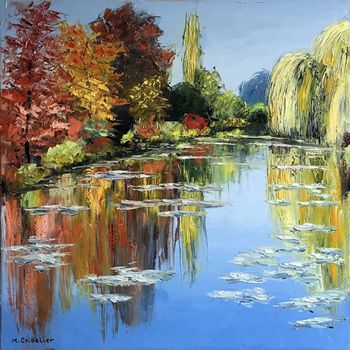 L'automne à giverny by Michel Cribelier